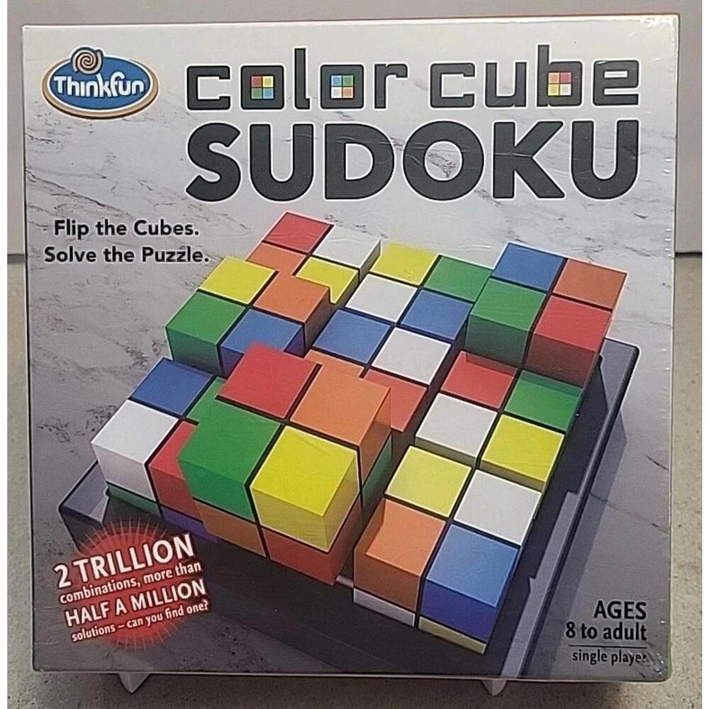 Thinkfun Color Cube SUDOKU Game Cube Puzzle Brainteaser 2016 New Sealed
